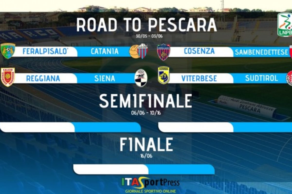 Serie C, ecco l’esito dei sorteggi playoff;  sara’ Reggiana _ Siena